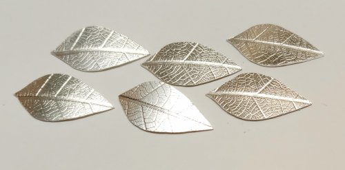 Judy Larson's Three Leaves Earrings - , Metalwork, Butane Torch, Soldering, Solder, triple leaf earrings